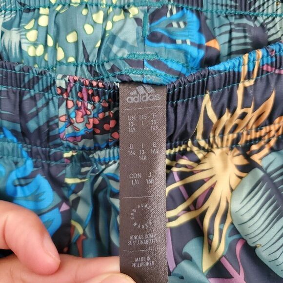 Adidas x Disney Lion King Big Kid's Tropical Pull On Soccer Uniform Shorts L - Picture 5 of 7